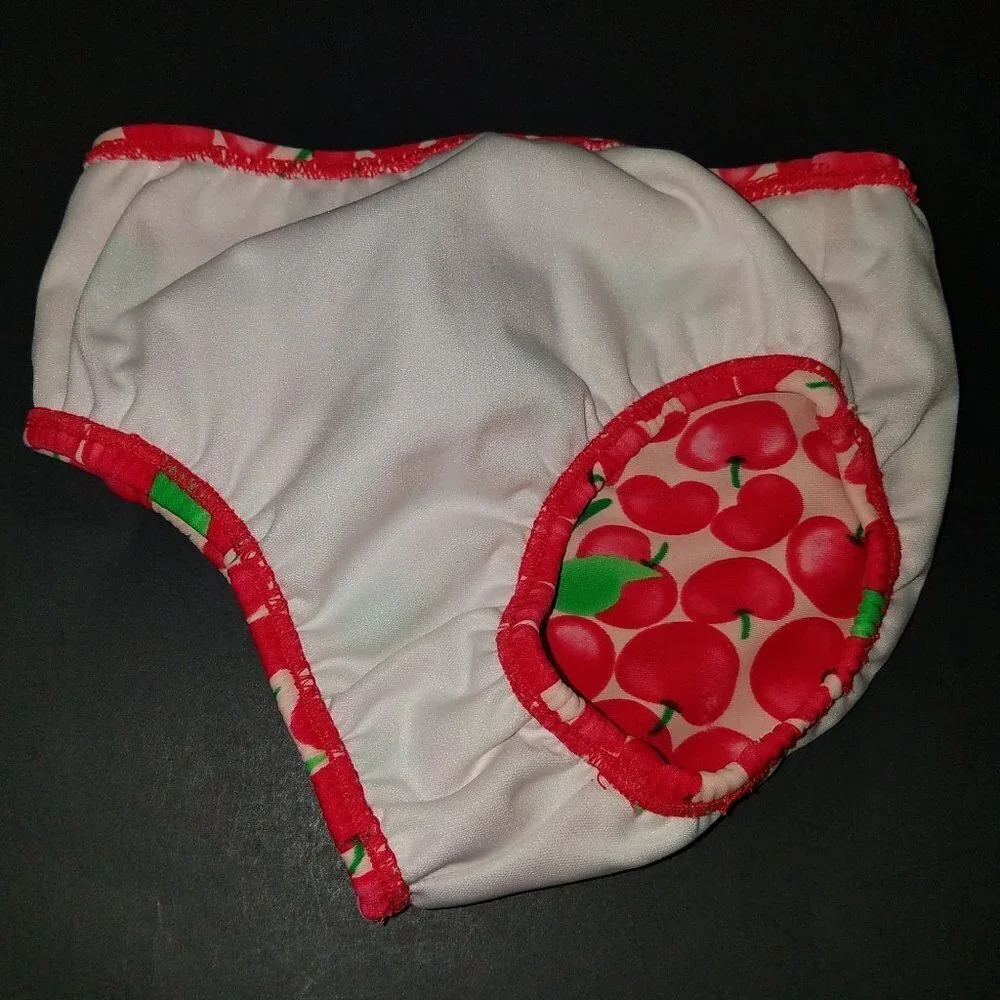Carter's Baby Girl Cherry Swim Bottoms Pink Red Bikini 6-9 Months Pool Lesson